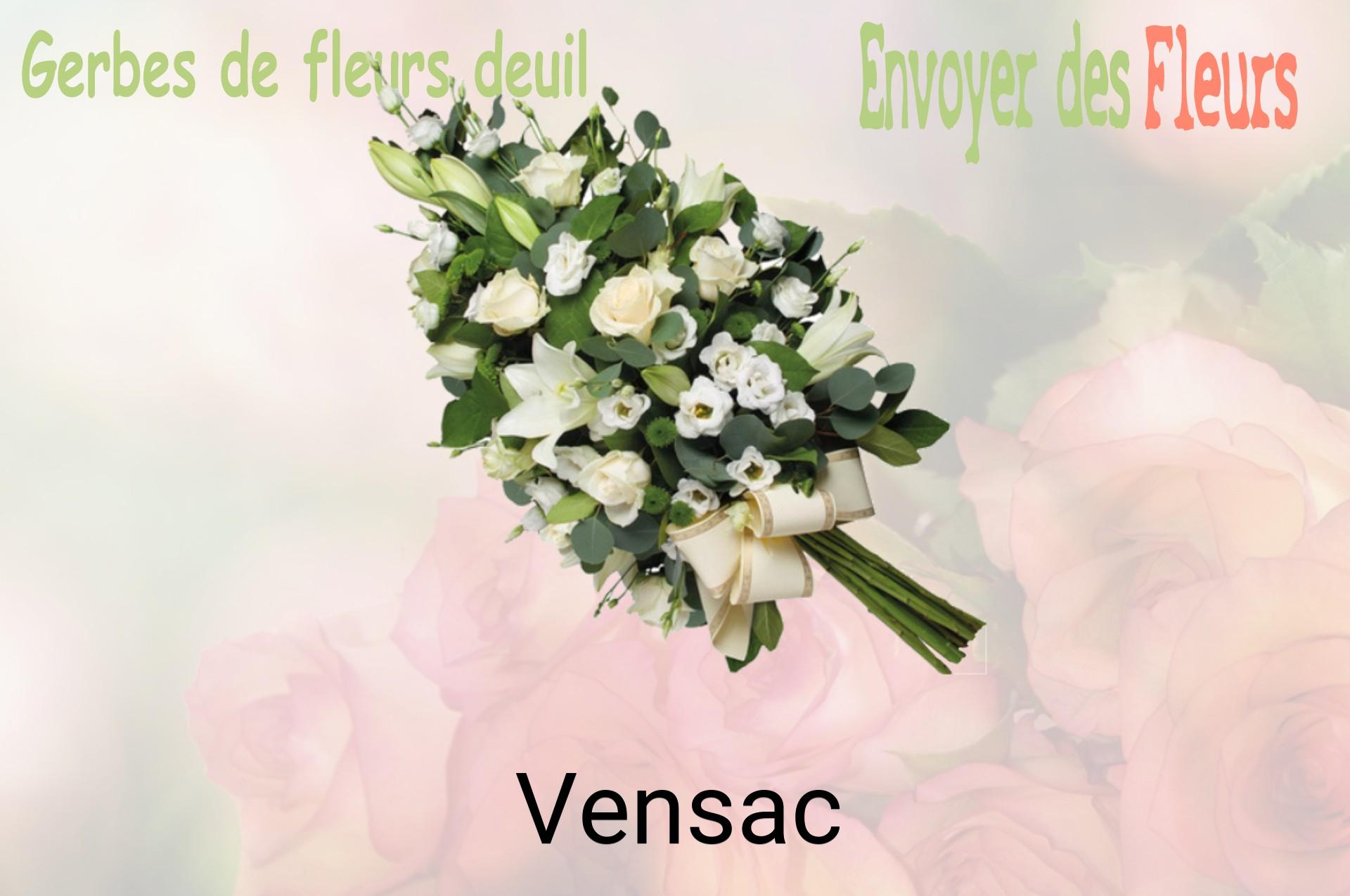 Gerbe de fleurs de deuil livrée à Vensac